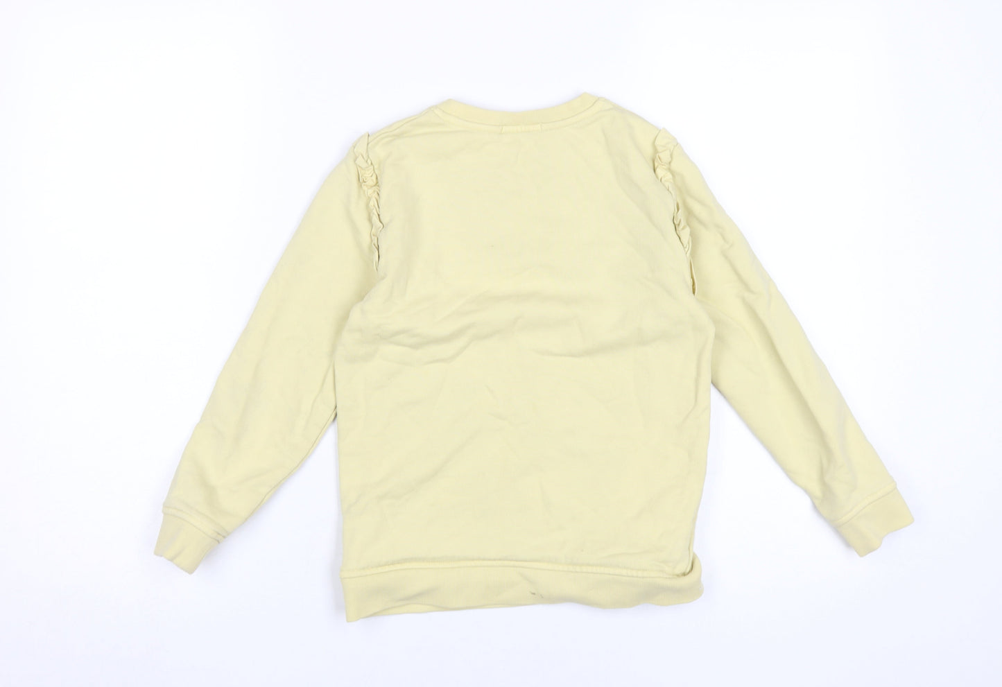 Barbour Girls Yellow Ruffle Sweatshirt 8-9 Years