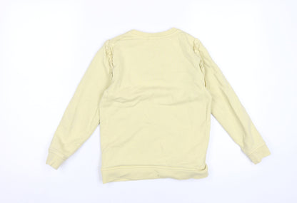 Barbour Girls Yellow Ruffle Sweatshirt 8-9 Years