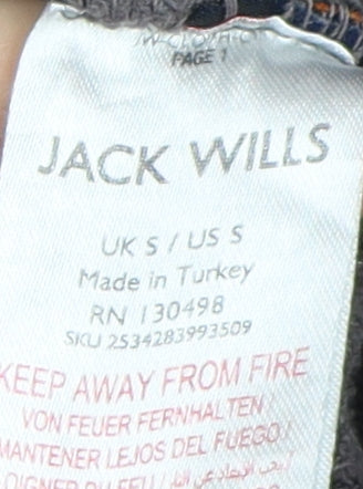 Mens UK Size S Jack Wills Grey Pullover Hoodie