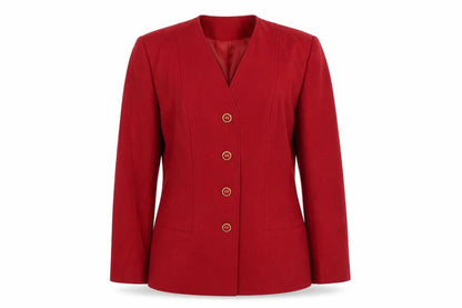 Womens UK Size 14 Eastex Red Basic Jacket