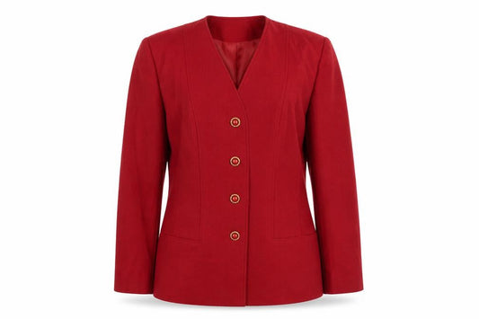 Womens UK Size 14 Eastex Red Basic Jacket