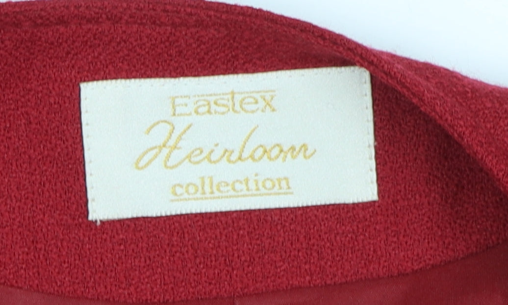 Womens UK Size 14 Eastex Red Basic Jacket