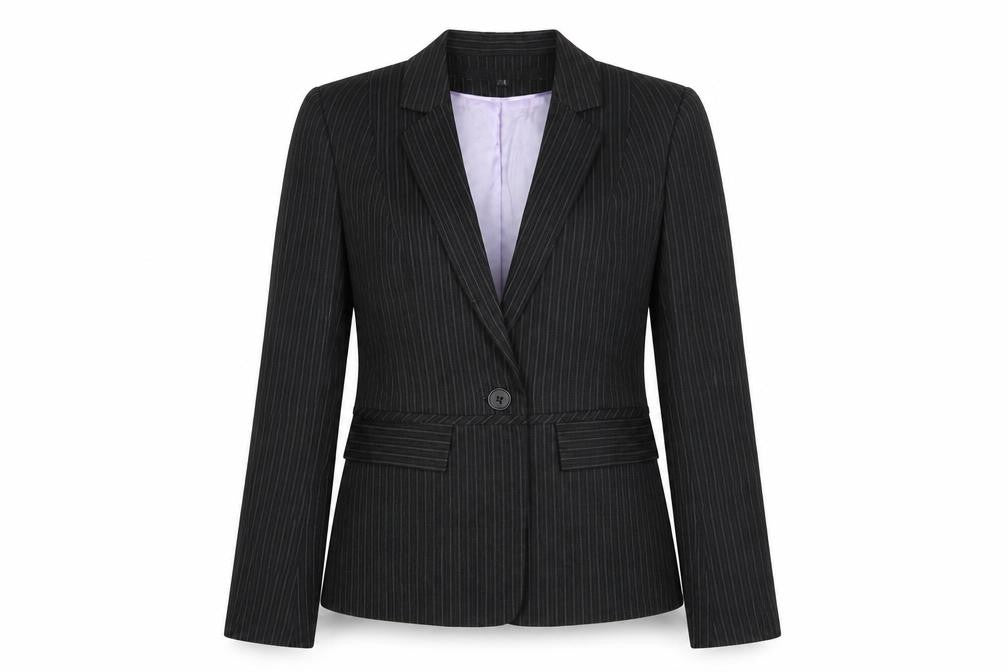 Womens UK Size 10 Warehouse Regular Black Suit Jacket
