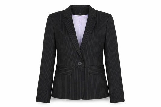 Womens UK Size 10 Warehouse Regular Black Suit Jacket