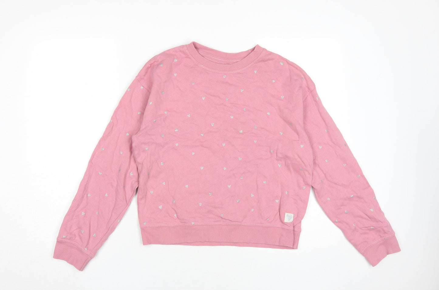 John Lewis Girls Pink Pullover Sweatshirt, Size 12 Years