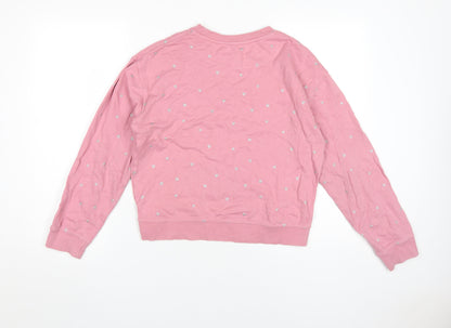 John Lewis Girls Pink Pullover Sweatshirt, Size 12 Years