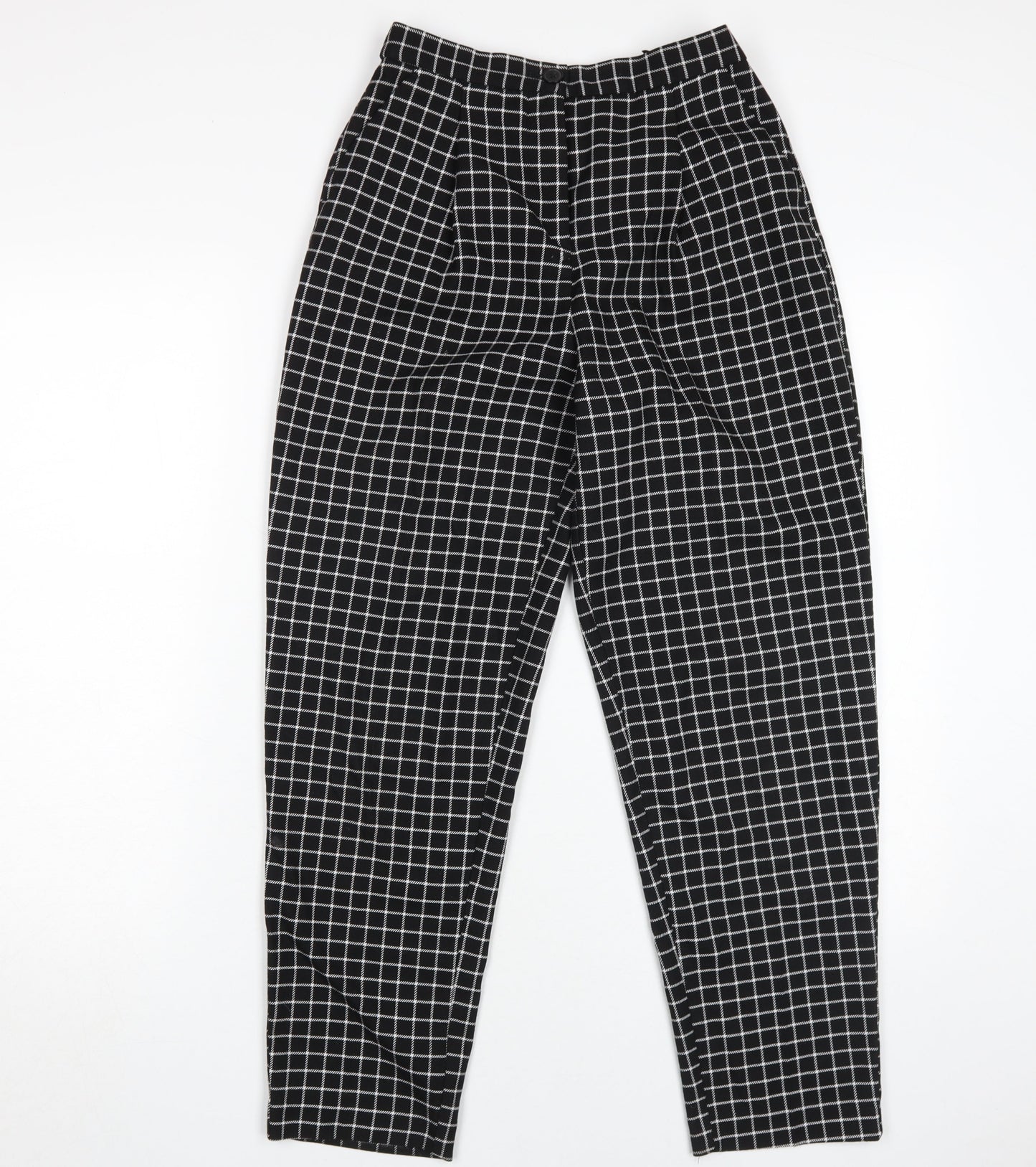 Womens UK Size 6 Monki Classic Fit Straight Black Trousers