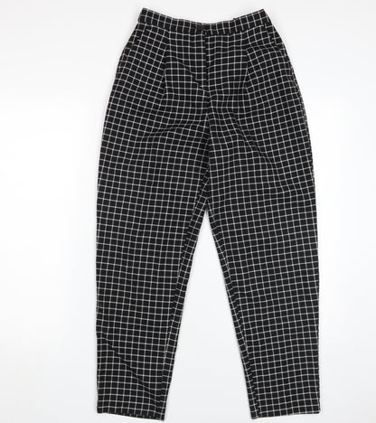 Womens UK Size 6 Monki Classic Fit Straight Black Trousers