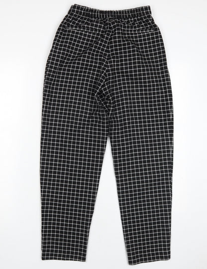 Womens UK Size 6 Monki Classic Fit Straight Black Trousers