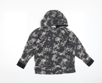 Next Boys Grey Camouflage Pullover Hoodie, Size 8 Years