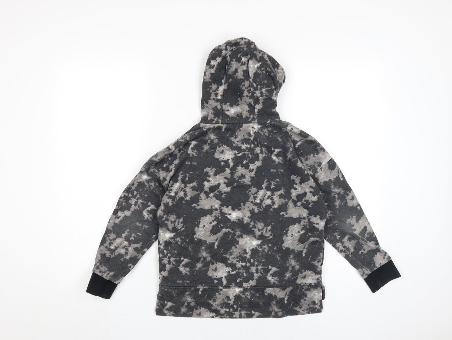 Next Boys Grey Camouflage Pullover Hoodie, Size 8 Years