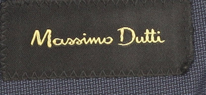 Mens UK Size 40 Massimo Dutti Regular Blue Suit Jacket