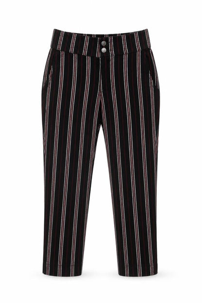 Womens UK Size M Hollister  Cropped Black Trousers