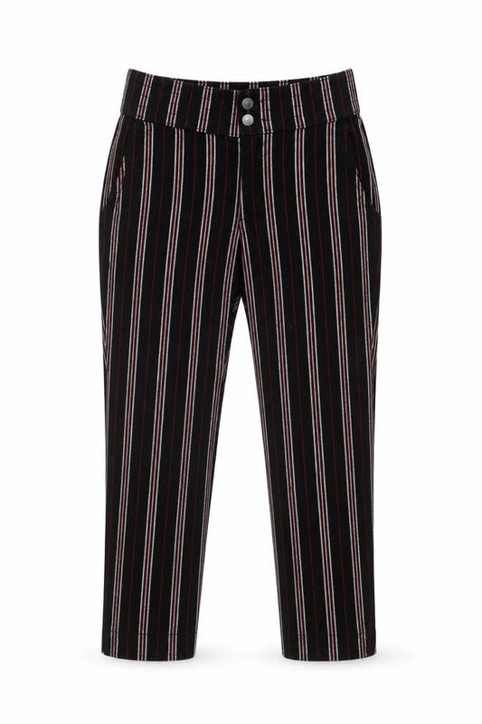 Womens UK Size M Hollister  Cropped Black Trousers