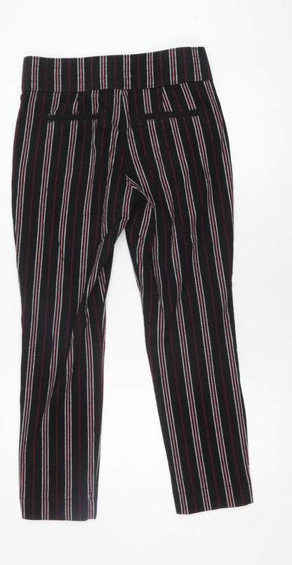 Womens UK Size M Hollister  Cropped Black Trousers
