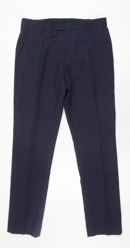 Reiss Men's Black Dress Pants, Size 32, Formal Trousers