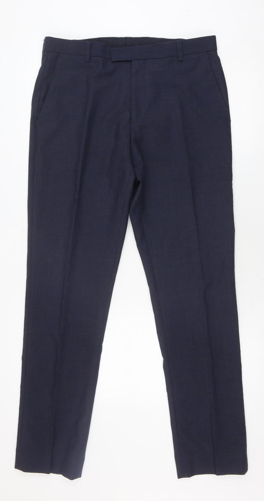 Reiss Men's Black Dress Pants, Size 32, Formal Trousers