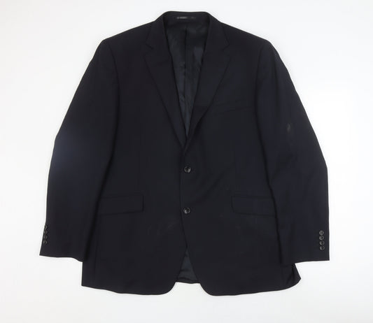 Mens UK Size 46 Savoy Taylors Guild Regular Black Suit Jacket