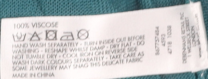 Womens UK Size 12 Principles by Ben de Lisi Green Basic Blouse