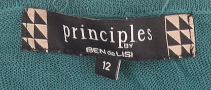 Womens UK Size 12 Principles by Ben de Lisi Green Basic Blouse