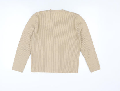 Womens UK Size L JFW Beige Cardigan Jumper