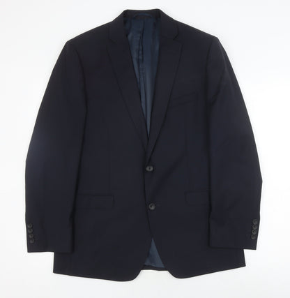 Mens UK Size 42 Moss Regular Black Suit Jacket