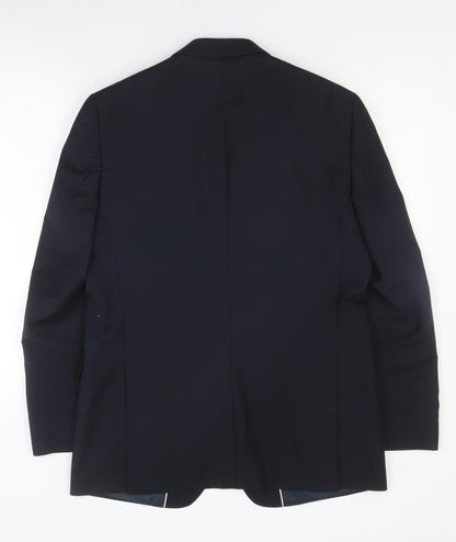 Mens UK Size 42 Moss Regular Black Suit Jacket