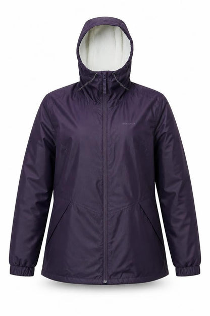 Decathlon Women's Purple Parka Jacket, Size 14, Winter Hooded