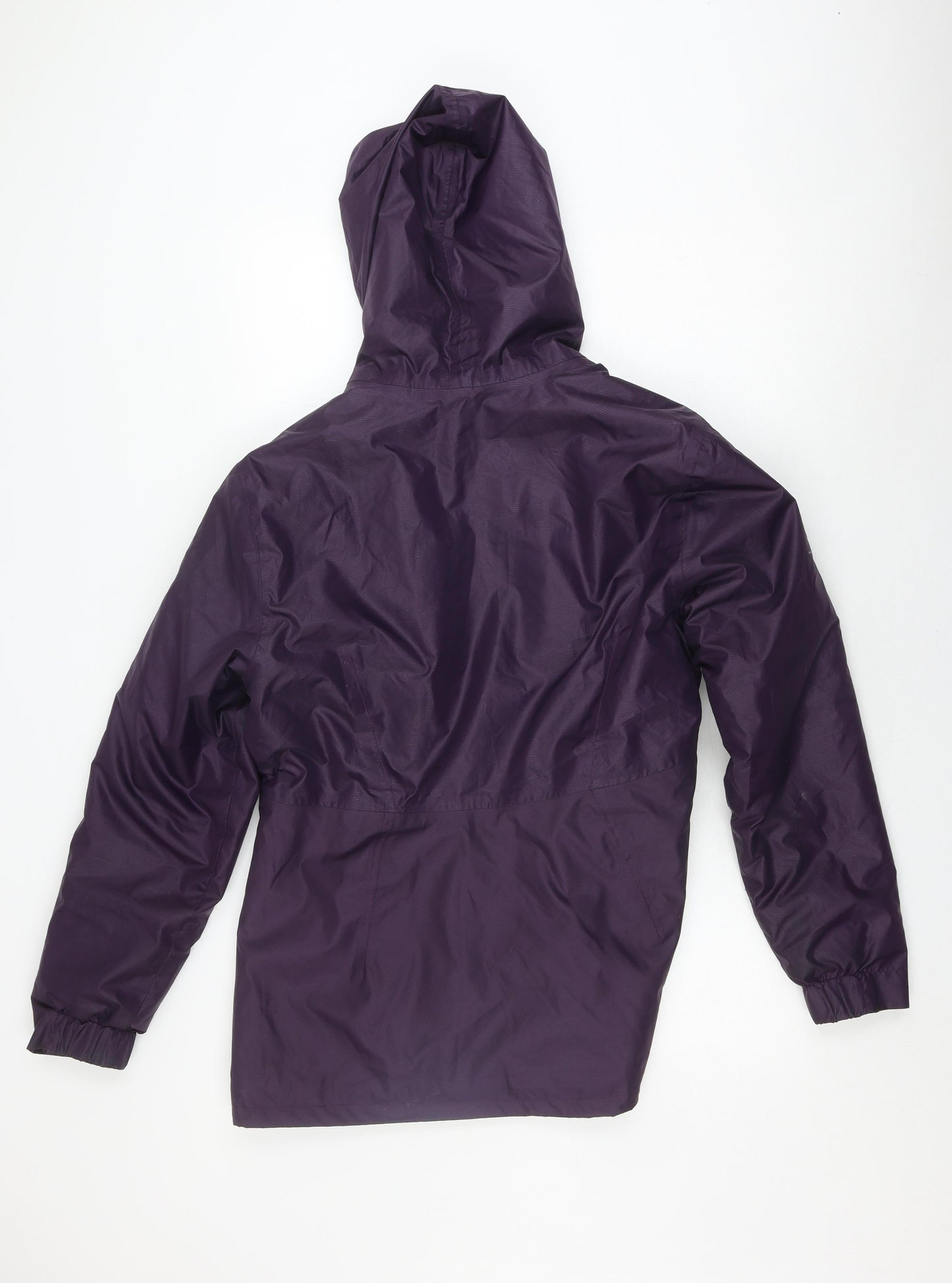 Decathlon Women's Purple Parka Jacket, Size 14, Winter Hooded