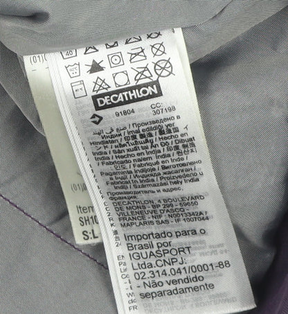 Decathlon Women's Purple Parka Jacket, Size 14, Winter Hooded