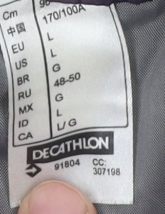 Decathlon Women's Purple Parka Jacket, Size 14, Winter Hooded