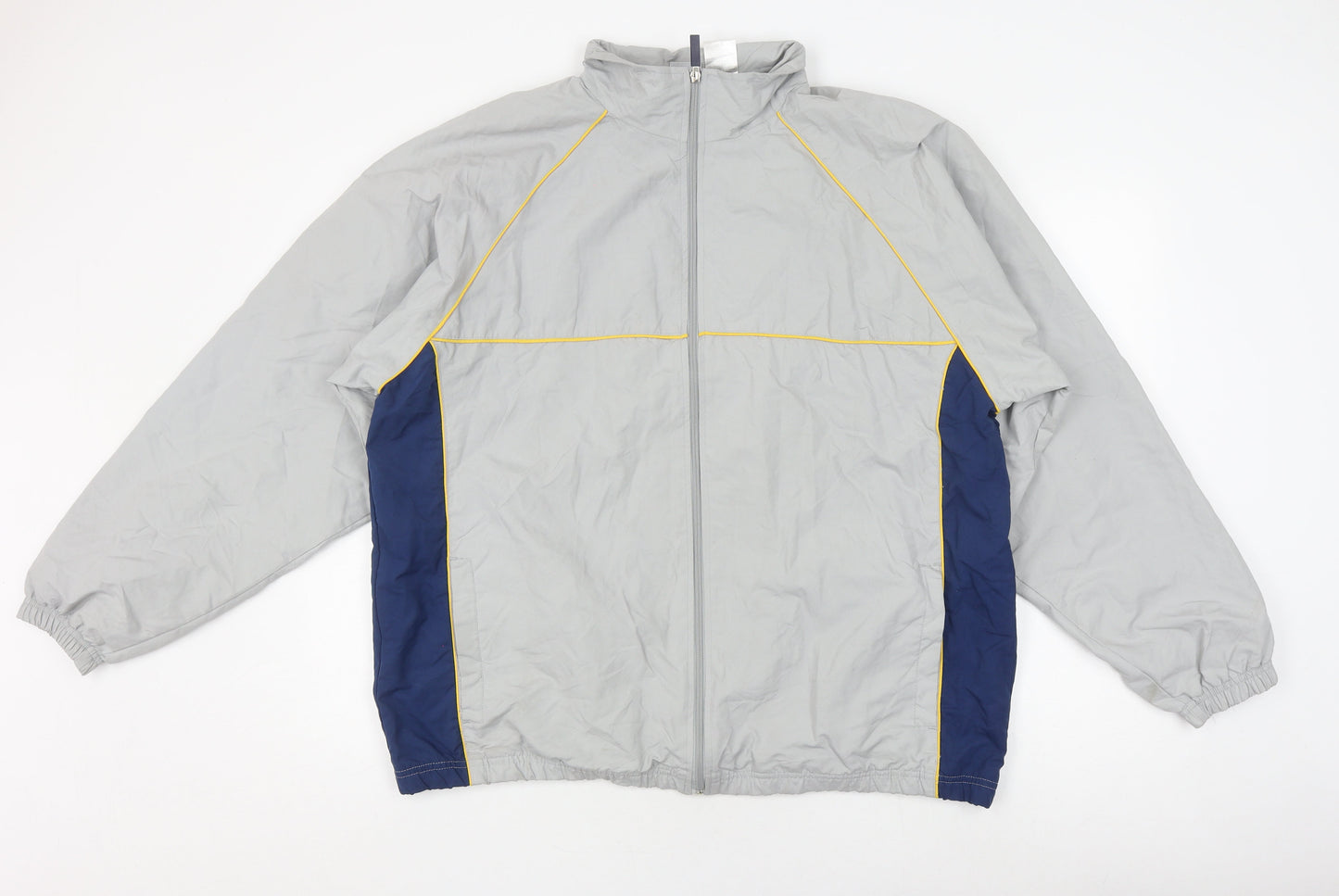 Athletic Works Men's Grey Windbreaker Jacket, Size L