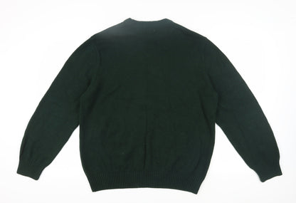 Dockers Men's Green XL Christmas Pullover Jumper