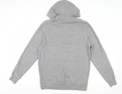 Free Country Men's Grey Henley Hoodie Size S