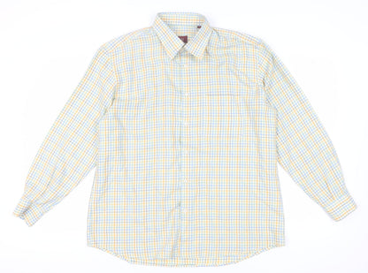 C&H Men's Checkered Slim Fit Long Sleeve Shirt