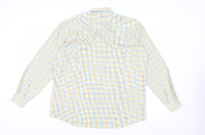 C&H Men's Checkered Slim Fit Long Sleeve Shirt