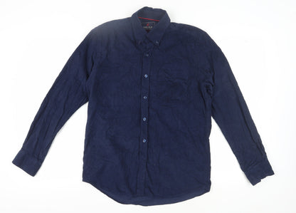 Cool Blue Men's Blue Button-Up Shirt Long Sleeve M