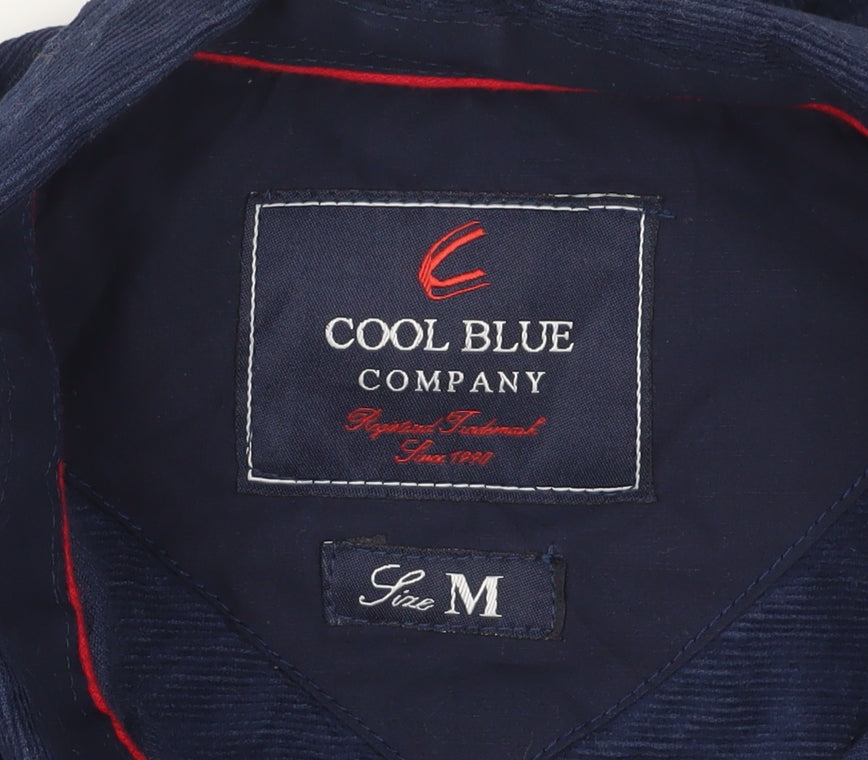 Cool Blue Men's Blue Button-Up Shirt Long Sleeve M