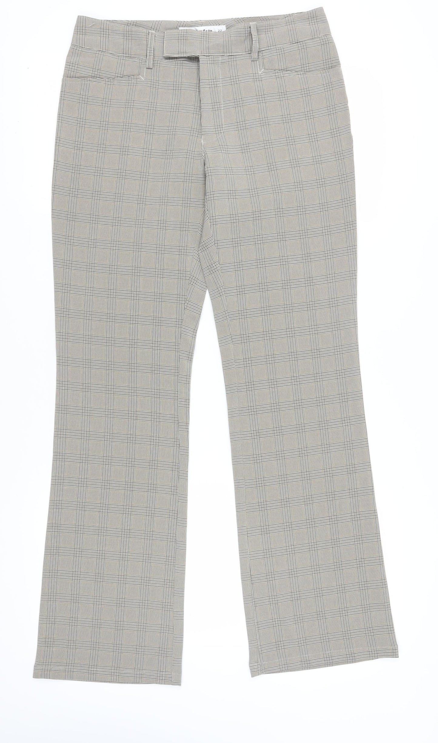 Industrie Women's Grey Check Dress Pants - Size L