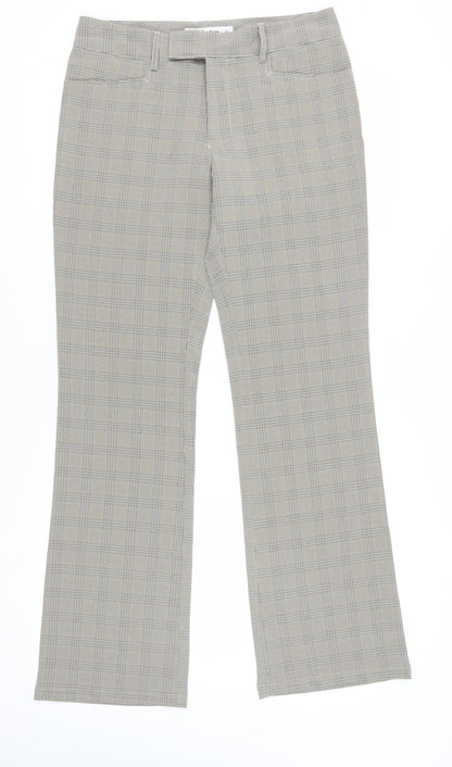 Industrie Women's Grey Check Dress Pants - Size L