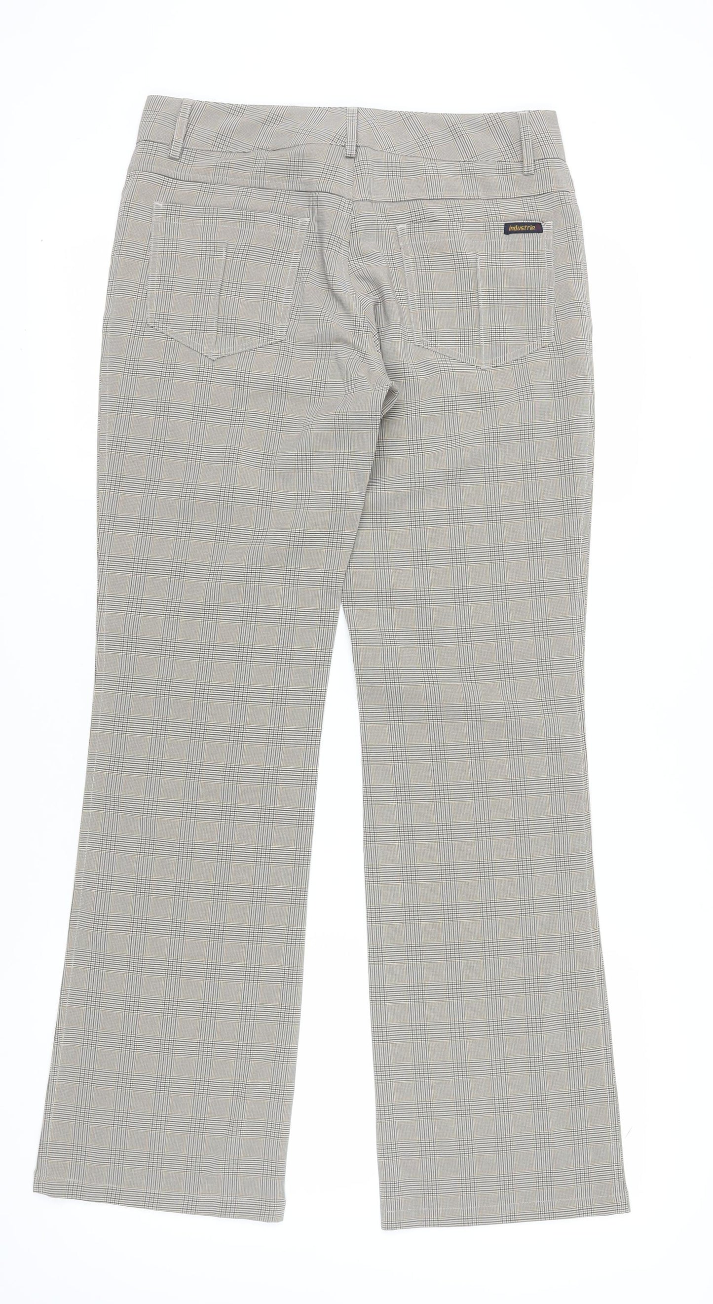 Industrie Women's Grey Check Dress Pants - Size L