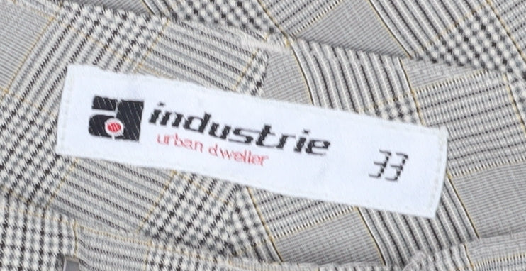 Industrie Women's Grey Check Dress Pants - Size L