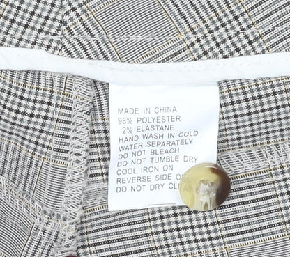 Industrie Women's Grey Check Dress Pants - Size L