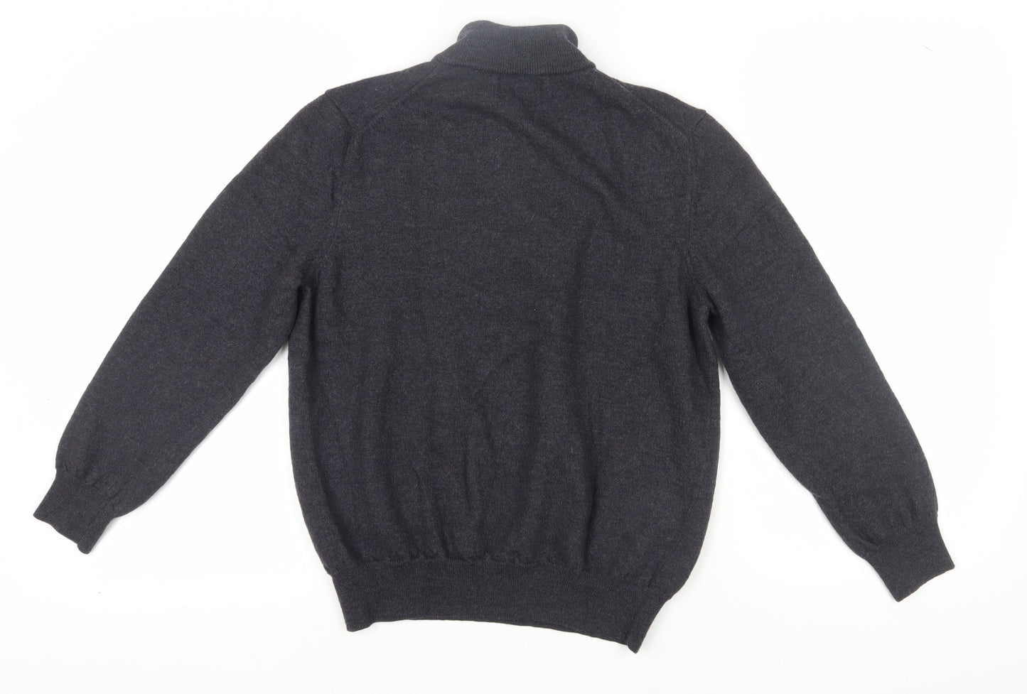 Black Brown 1826 Boys Black Pullover Jumper High Neck L