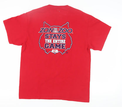 Port & Company Men's Red Sports Graphic T-Shirt L