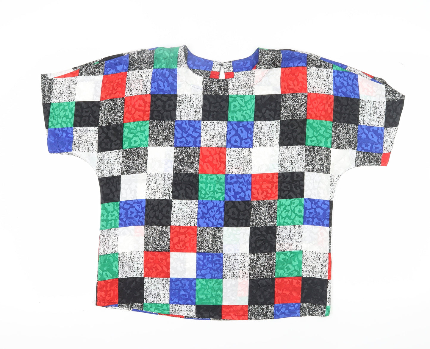 Womens UK Size L Nicola Multicoloured Basic T-Shirt