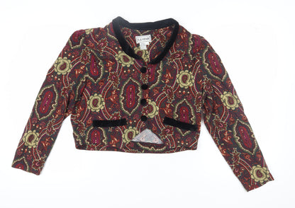 L.G. Star Women’s Multicoloured Paisley Cropped Jacket, Size 12