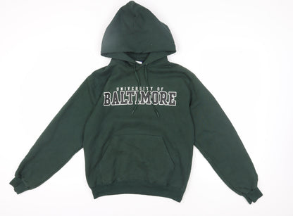 Mens UK Size S Champion Green Pullover Hoodie