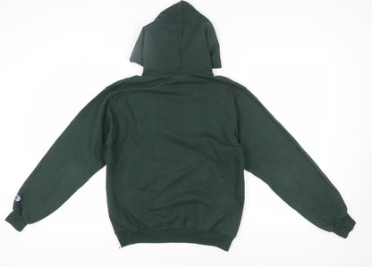 Mens UK Size S Champion Green Pullover Hoodie