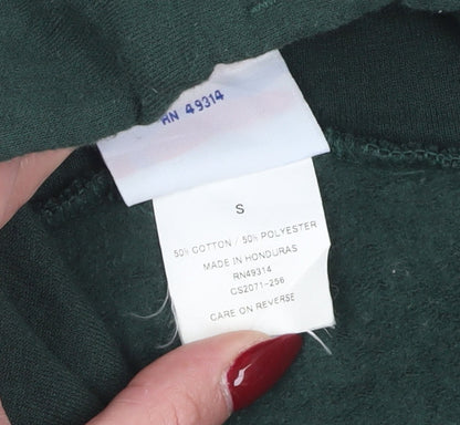 Mens UK Size S Champion Green Pullover Hoodie